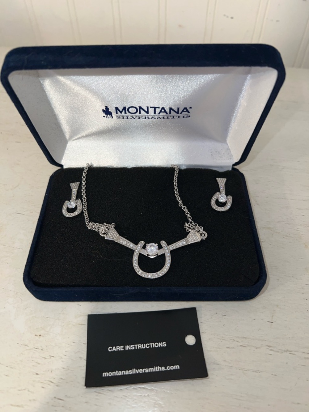 Montana Silversmith necklace & earring set